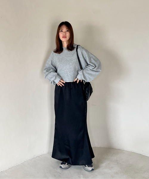 「feepur」 スウェットカットソー MEDIUM 杢グレー レディース_画像8