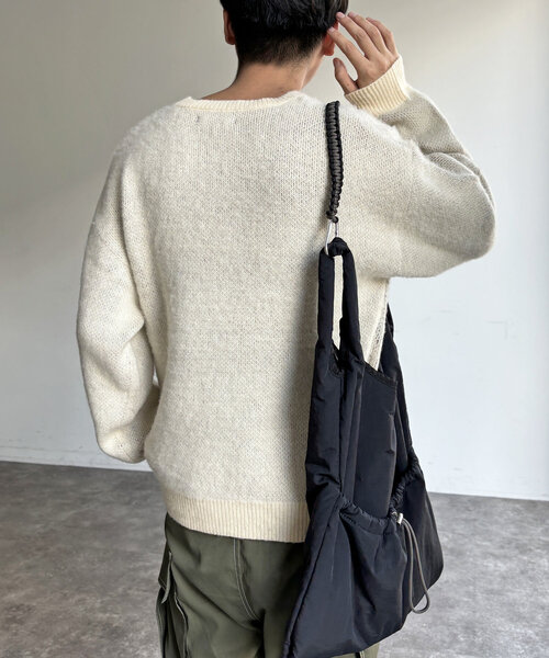 「CPCM」 長袖ニット LARGE アイボリー メンズ_画像6