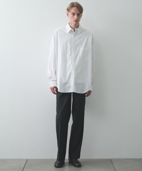 Ujoh ウジョー ノーカラーシャツ 別注〉 Full Open Shirt | UJOH ウジョー ウジョーオム
