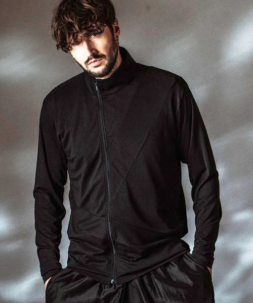 カーディガン 「NO ID.」Asymmetry ZIP Cardigan / アシンメトリージップカーディガン メンズ