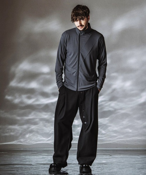 カーディガン 「NO ID.」Asymmetry ZIP Cardigan / アシンメトリージップカーディガン メンズ_11