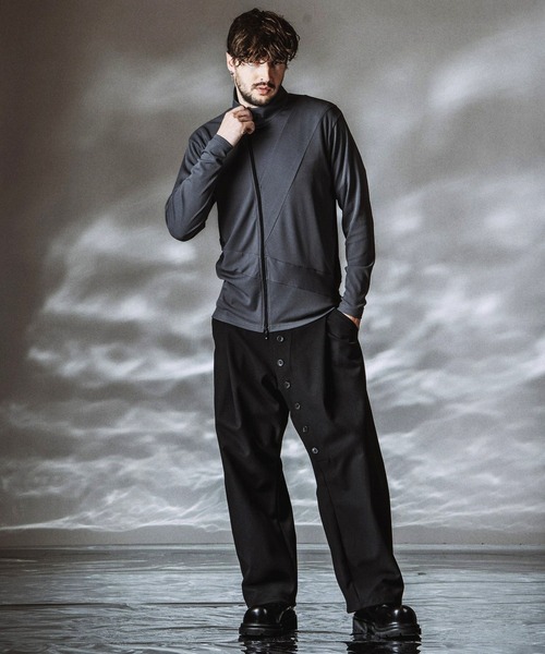 カーディガン 「NO ID.」Asymmetry ZIP Cardigan / アシンメトリージップカーディガン メンズ_5
