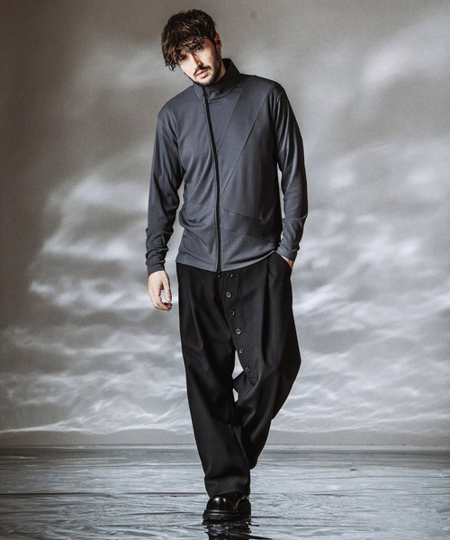 カーディガン 「NO ID.」Asymmetry ZIP Cardigan / アシンメトリージップカーディガン メンズ_12
