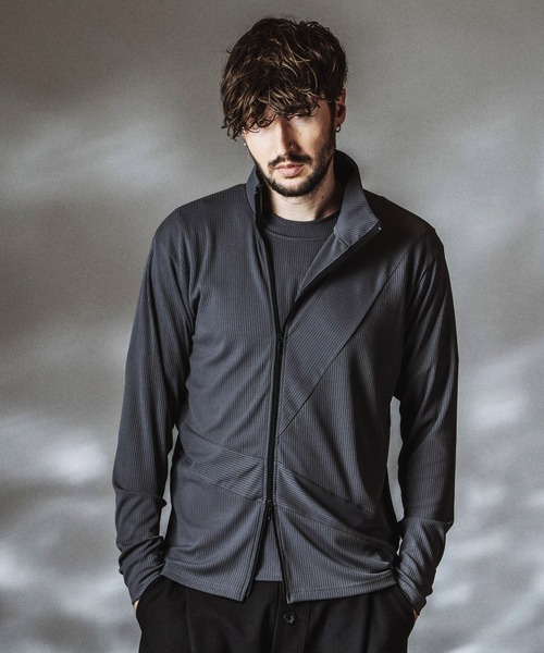 カーディガン 「NO ID.」Asymmetry ZIP Cardigan / アシンメトリージップカーディガン メンズ_9