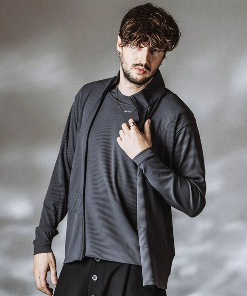 カーディガン 「NO ID.」Asymmetry ZIP Cardigan / アシンメトリージップカーディガン メンズ_14