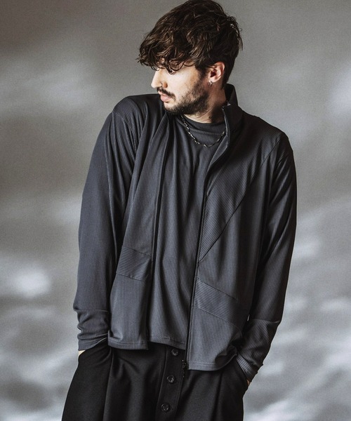 カーディガン 「NO ID.」Asymmetry ZIP Cardigan / アシンメトリージップカーディガン メンズ_15