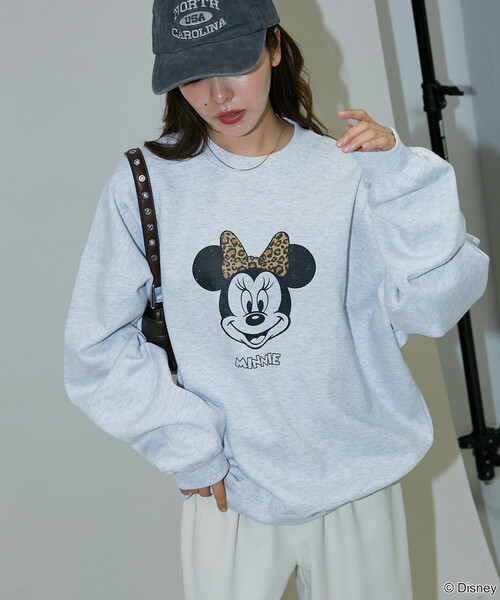 Disney（ディズニー） スウェットカットソー SMALL ライトグレー 