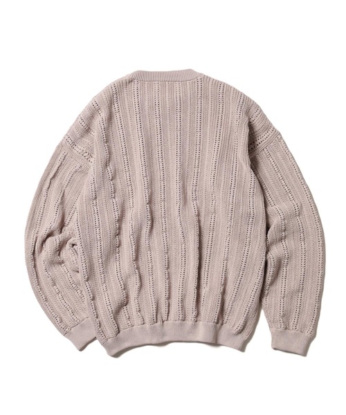 「MR.OLIVE」 長袖ニット SMALL ベージュ メンズ_画像3