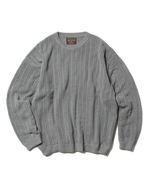 「MR.OLIVE」 長袖ニット SMALL ベージュ メンズ_画像4