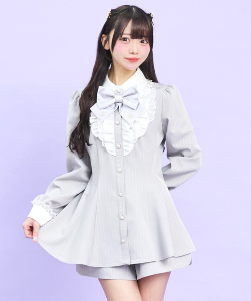 Secret Honey セットアップ グレー タグ付き シークレットハニー Secret Honey ケープ付長袖セットアップ （グレー