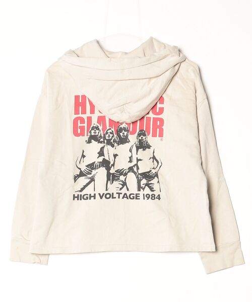 ◆美品◆【ヒステリックグラマー】レディース パーカー ベージュ 25SS HYSTERIC GLAMOUR（ヒステリックグラマー） ジップアップパーカー FREE