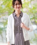 カーディガン エアリー ニットフーディー レディースの詳細画像1