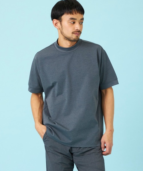 希少　即完売　クラブハウス×タングラム　半袖　モックネックシャツ　XL EDWIN（エドウィン） tシャツ デニスラ モックネックTシャツ 半袖