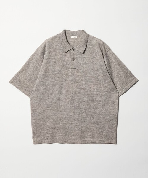 BATONER グレー ショートスリーブ ポロシャツ BATONER グレー ショートスリーブ ポロシャツ - メルカリ