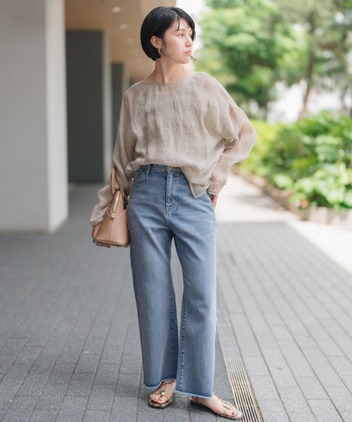 「Spick \u0026 Span」 デニムパンツ 27 ブルー レディースの画像