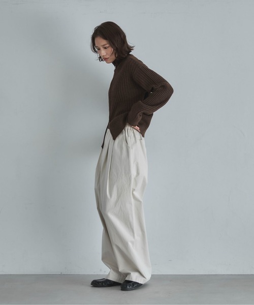 「feepur」 ニットカーディガン MEDIUM チャコールグレー レディース_画像3