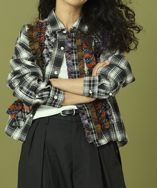 「Freada」 長袖シャツ ONE SIZE ブラウン レディースの画像