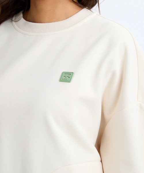 「BILLABONG」 スウェットカットソー LARGE アイボリー レディース_画像4