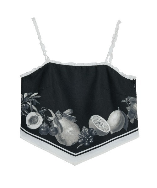 キャミソール MEDI FRUIT SCARF PATTERN CAMI TOPの画像