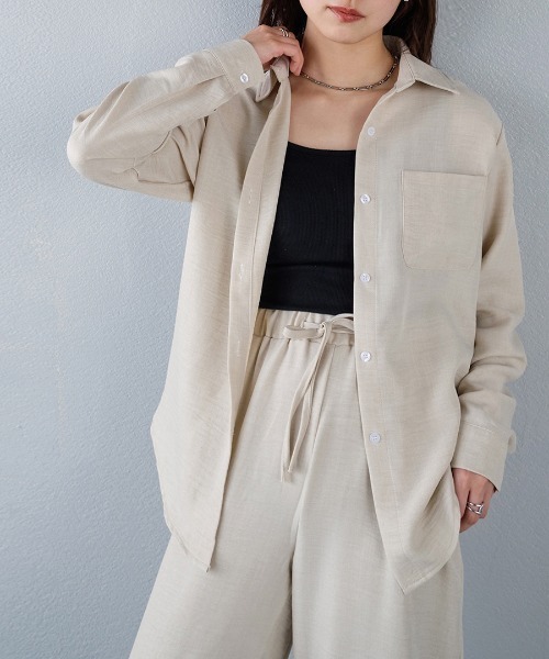 murea セットアップ レギュラーカラーシャツ+リラックスパンツset