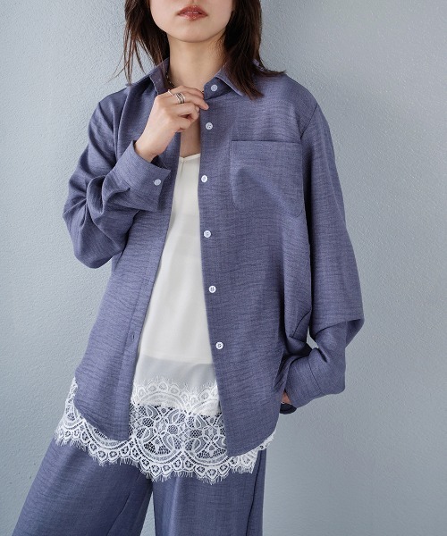 murea セットアップ レギュラーカラーシャツ+リラックスパンツset