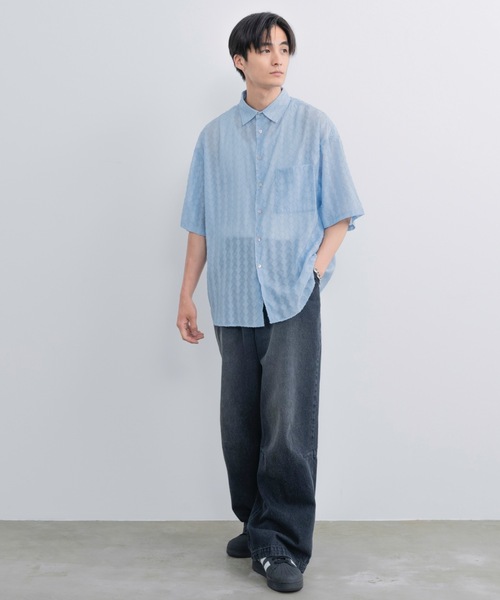 「SINSS」 半袖シャツ SMALL ブラック メンズ_画像5