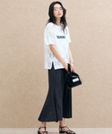 ブラウス シャツ 半袖 ロゴレースTOPS レ...の詳細画像2