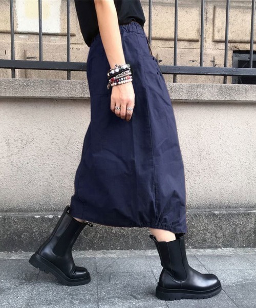 「SallyLunn」 ロングスカート X-LARGE ブラック レディース_画像8