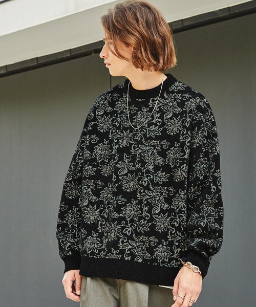 「EMMA CLOTHES」 長袖ニット M ブラック メンズ_画像2