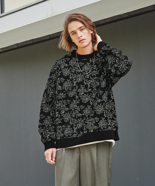 「EMMA CLOTHES」 長袖ニット M ブラック メンズ_画像8