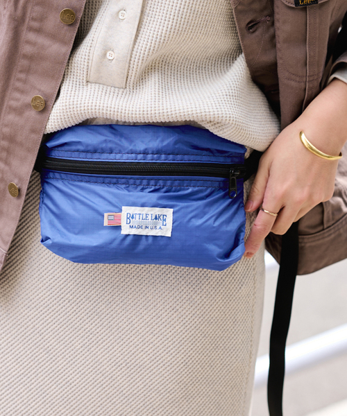 ショルダーバッグ バッグ 「追加」BATTLE LAKE 別注RIP STOP NYLON ウエストBAG レディースの画像