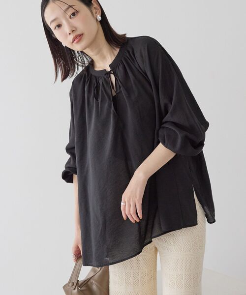「AMERICAN HOLIC」 長袖ブラウス M ブラック レディース_画像3
