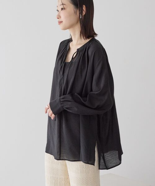 「AMERICAN HOLIC」 長袖ブラウス M ブラック レディース_画像5