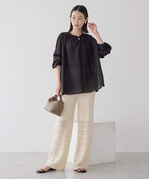 「AMERICAN HOLIC」 長袖ブラウス M ブラック レディース_画像7