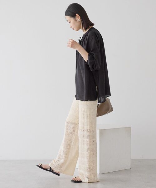 「AMERICAN HOLIC」 長袖ブラウス M ブラック レディース_画像8