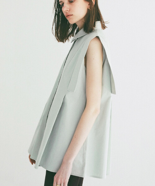 ブラウス シャツ CLANE/クラネ SQUARE SLEEVE SHIRTS/スクエアスリーブシャツ レディースの画像