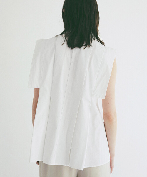 ブラウス シャツ CLANE/クラネ SQUARE SLEEVE SHIRTS/スクエアスリーブシャツ レディースの画像