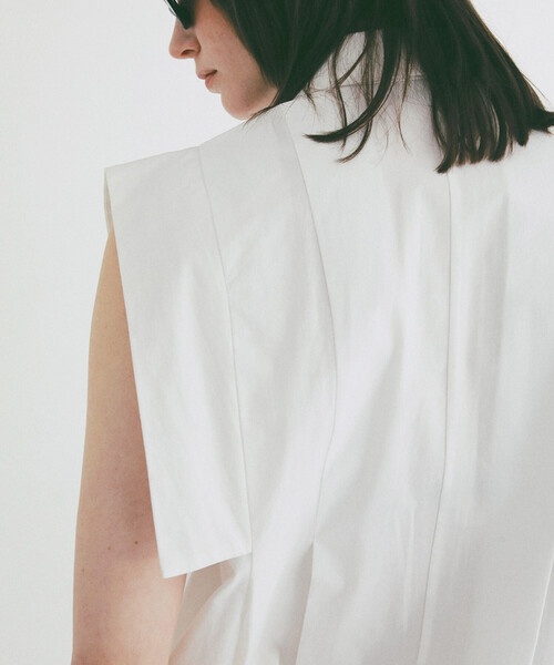 ブラウス シャツ CLANE/クラネ SQUARE SLEEVE SHIRTS/スクエアスリーブシャツ レディースの画像