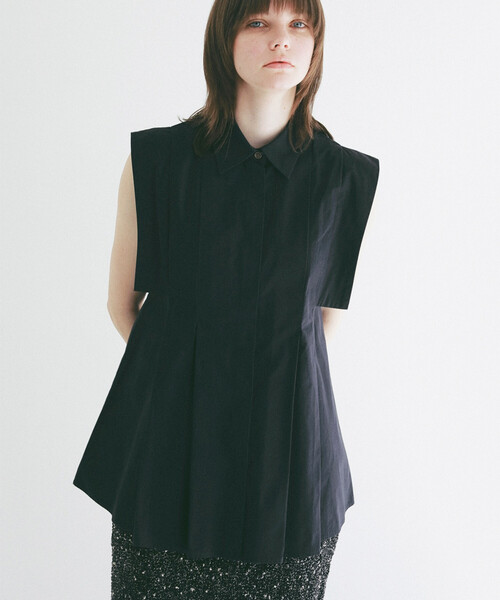 ブラウス シャツ CLANE/クラネ SQUARE SLEEVE SHIRTS/スクエアスリーブシャツ レディースの画像