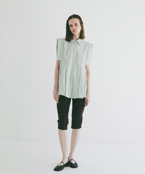 ブラウス シャツ CLANE/クラネ SQUARE SLEEVE SHIRTS/スクエアスリーブシャツ レディースの画像