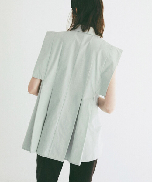 ブラウス シャツ CLANE/クラネ SQUARE SLEEVE SHIRTS/スクエアスリーブシャツ レディースの画像