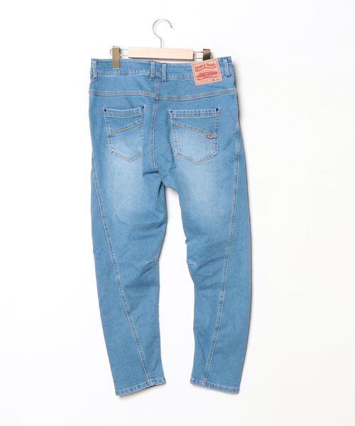 「DOUBLE NAME」 サルエルデニムパンツ LARGE インディゴブルー レディース_画像2
