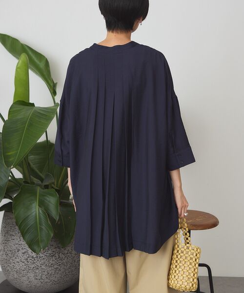 「AMERICAN HOLIC」 7分袖チュニック M アイボリー レディース_画像5