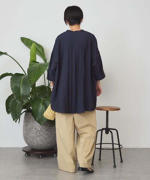 「AMERICAN HOLIC」 7分袖チュニック M アイボリー レディース_画像8