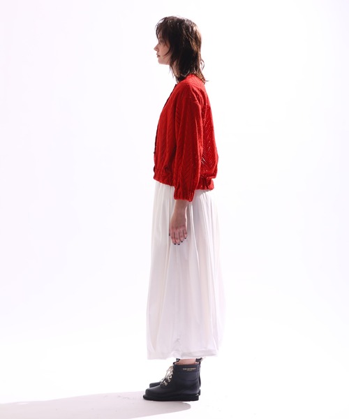 「Kelen」 ノーカラージャケット S カーキ レディース_画像8