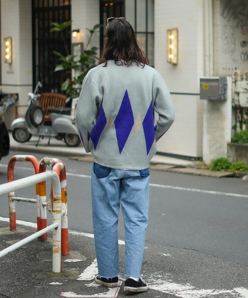 「roial」 ニットカーディガン LARGE グレー系その他 メンズ_画像3