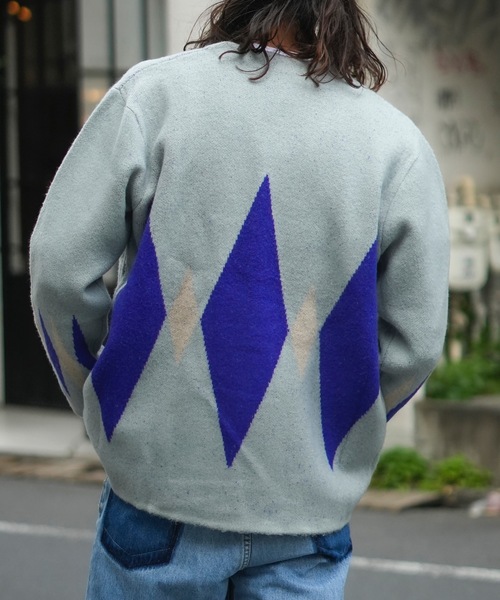 「roial」 ニットカーディガン LARGE グレー系その他 メンズ_画像4