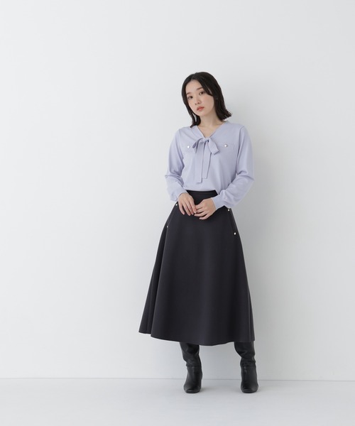 美品PAN BASIC LINE ロングスカート NATURAL BEAUTY BASIC（ナチュラルビューティーベーシック） ロング