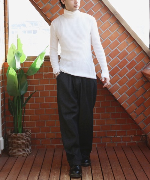 JILSANDER リブ編みタートルネックセーター Jil Sander タートルネック セーター | ブルー | FARFETCH JP