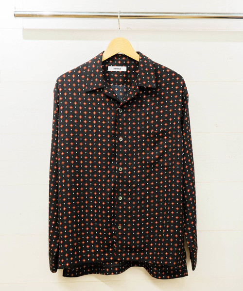 ブラウス シャツ DETAILS /オープンカラーシャツ ”komon レディース メンズ DETAILS ブラウス シャツ /オープンカラーシャツ ”komon